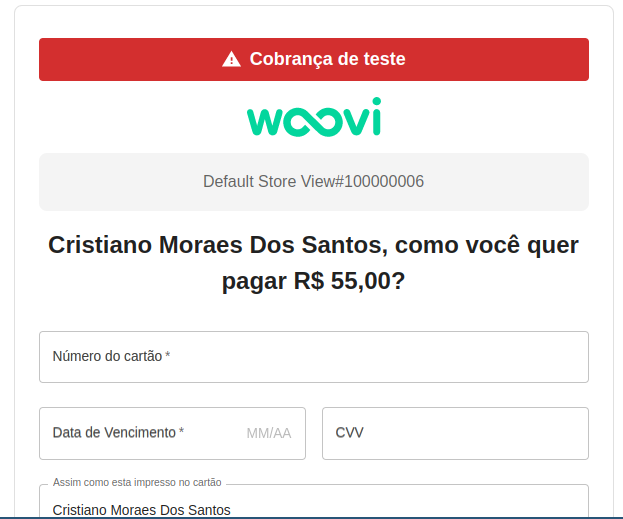 Pagando com Woovi Parcelado - Parte 1